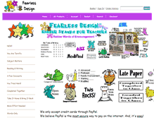 Tablet Screenshot of fearlessdesign.com